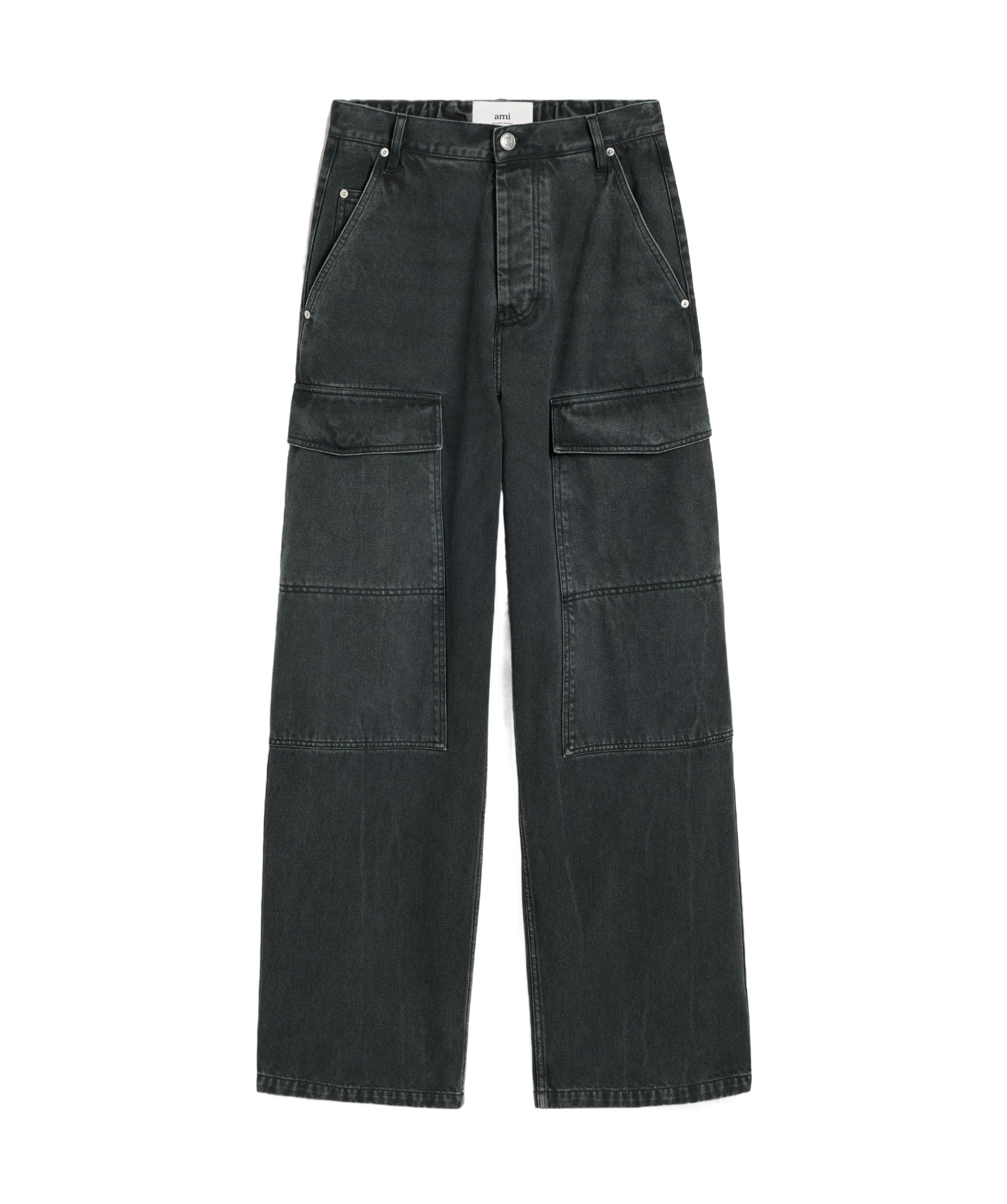 Ami Alexandre Mattiussi Ami Paris Relaxed Fit Cargo Jeans In Blue
