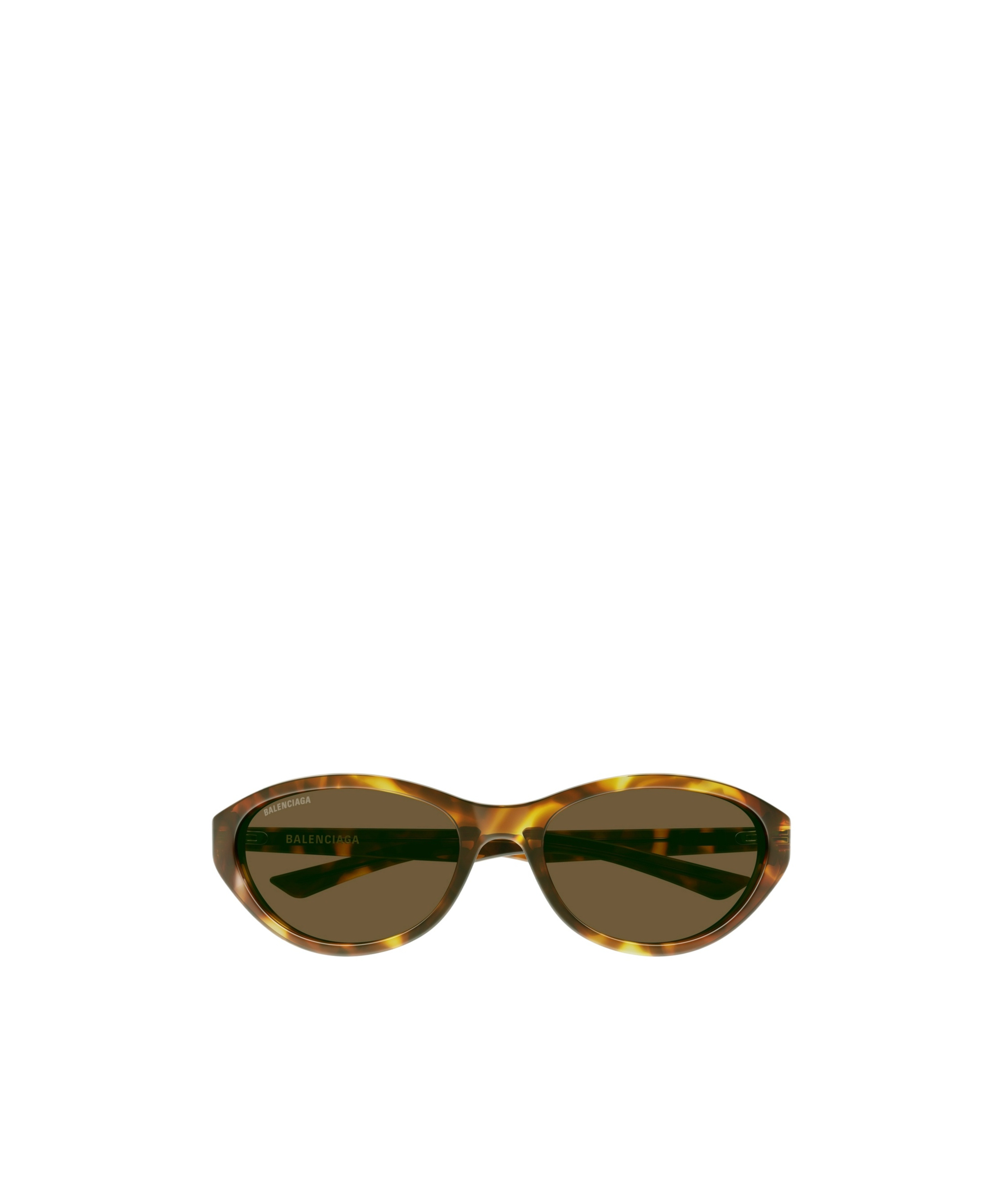 Balenciaga Bb0404sk Neo Linea Everyday 002 Havana Brown Sunglasses In Green