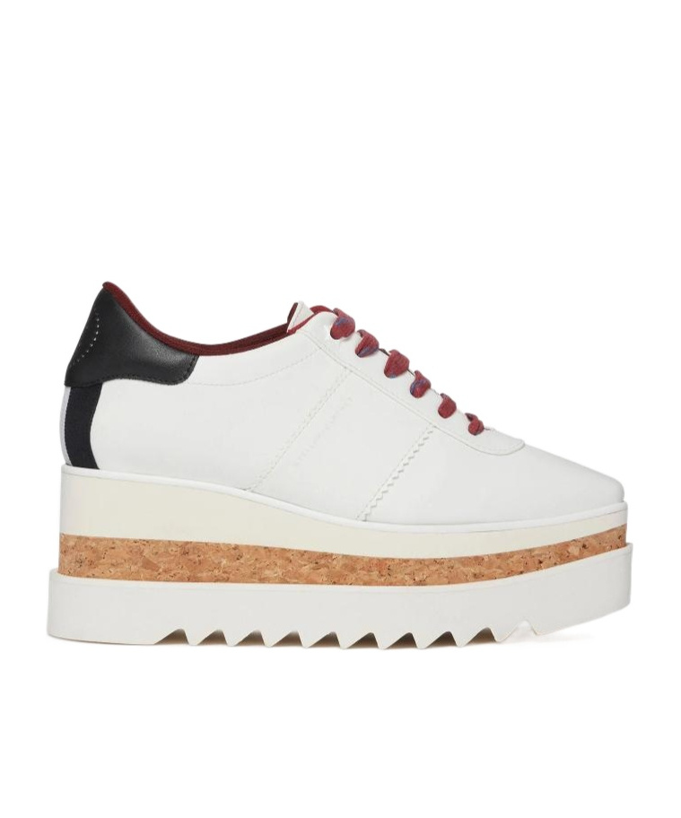 Stella Mccartney Stella Mc Cartney Sneak Elyse Wedge Sneakers In White