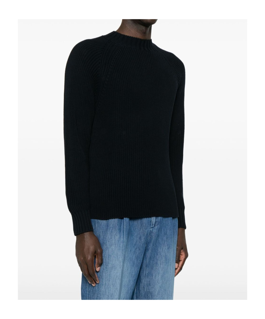 Drumohr Cotton Jersey In Black