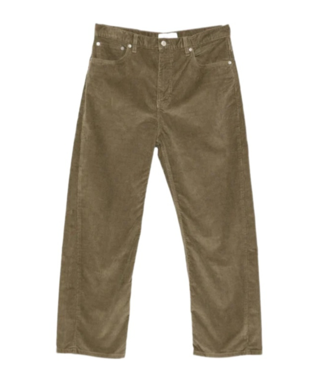 Studio Nicholson Denim Straight Trousers In Green