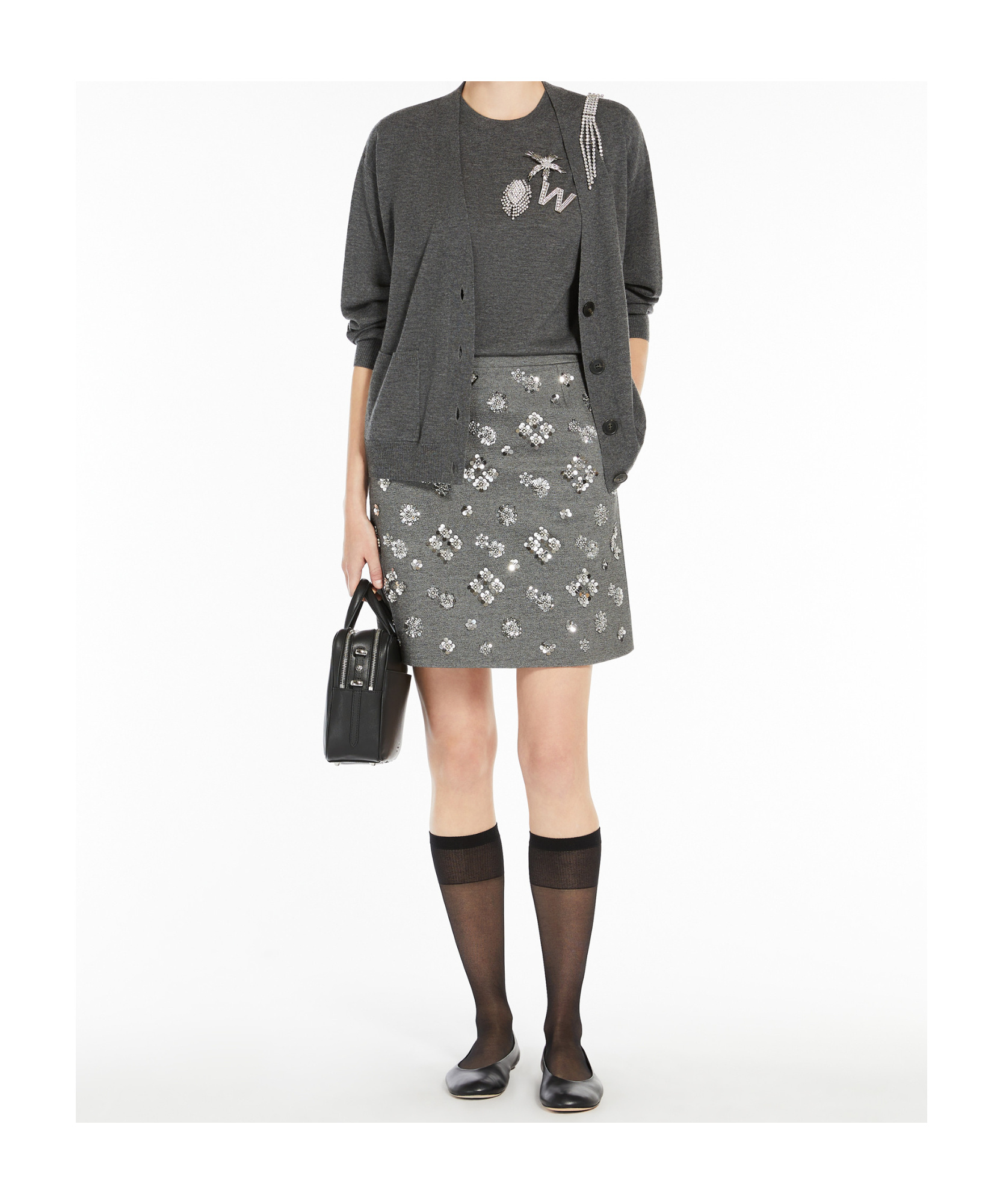 Weekend Max Mara Wool Cashmere Suit In Black
