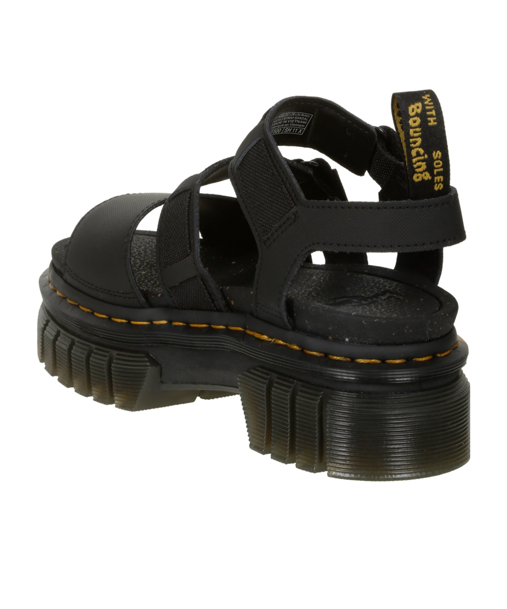 Dr. Martens' Open-toed Flat Sandals In Black