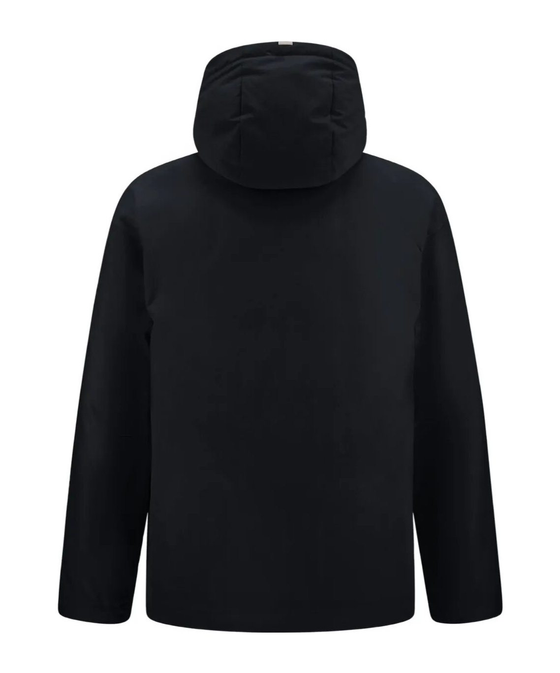 Herno Hooded Down Jacket With Drawstring And Pockets In Black