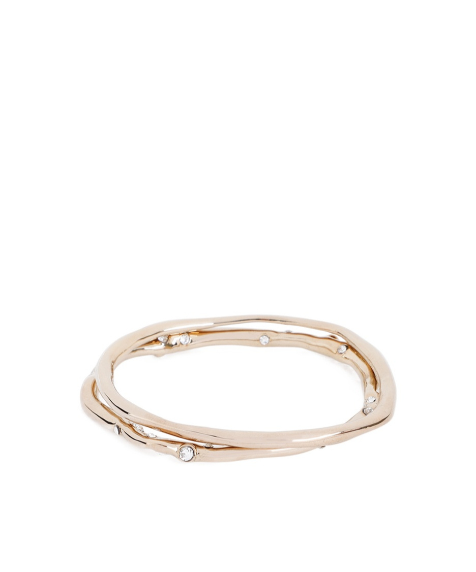 Dries Van Noten Crystal-embellished Irregular Bracelet In Gold