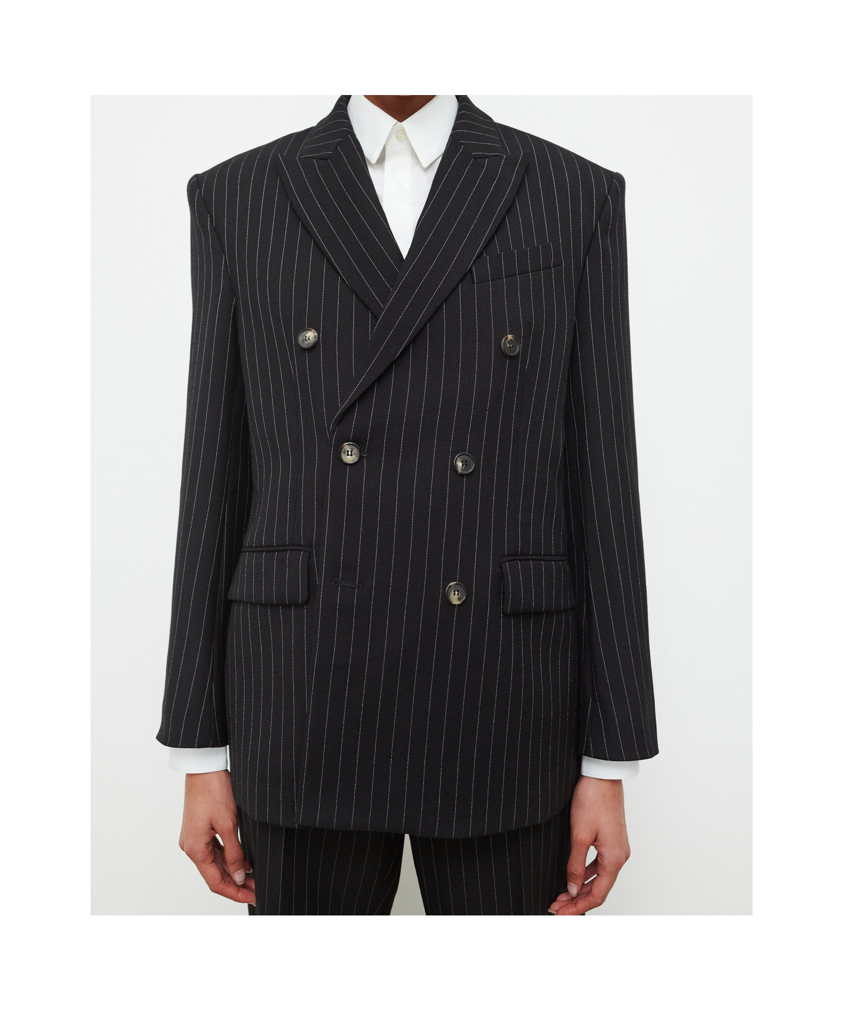 Wardrobe.nyc Double Breasted Blazer In Black