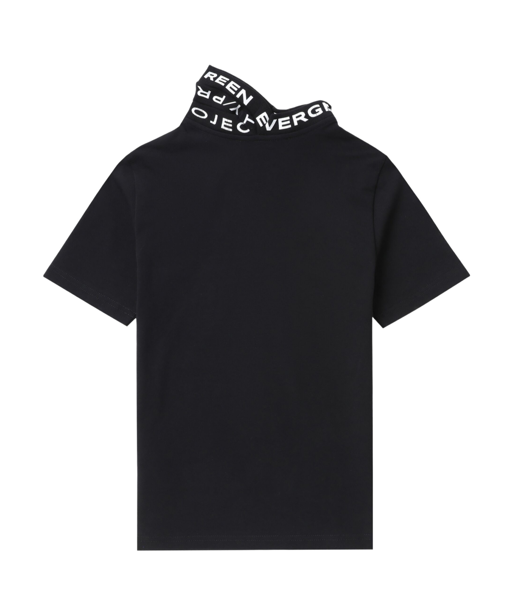 Y/project Logo-print Triple-collar T-shirt In Black