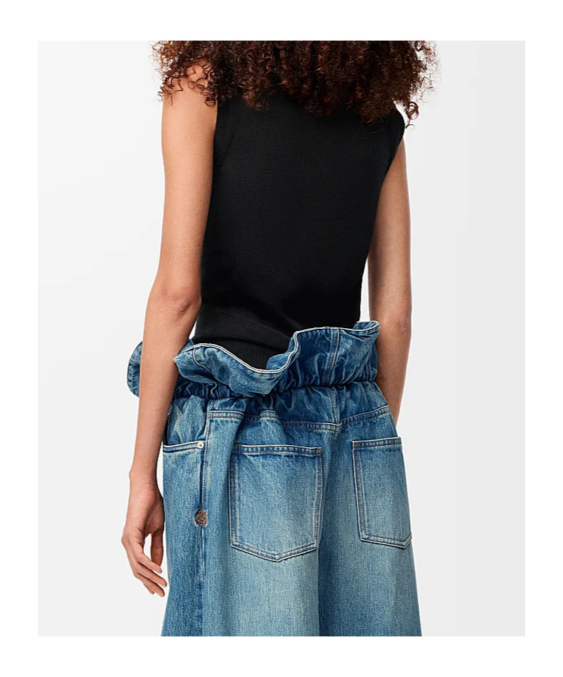 Loewe Vest In Cashmere And Silk In Black