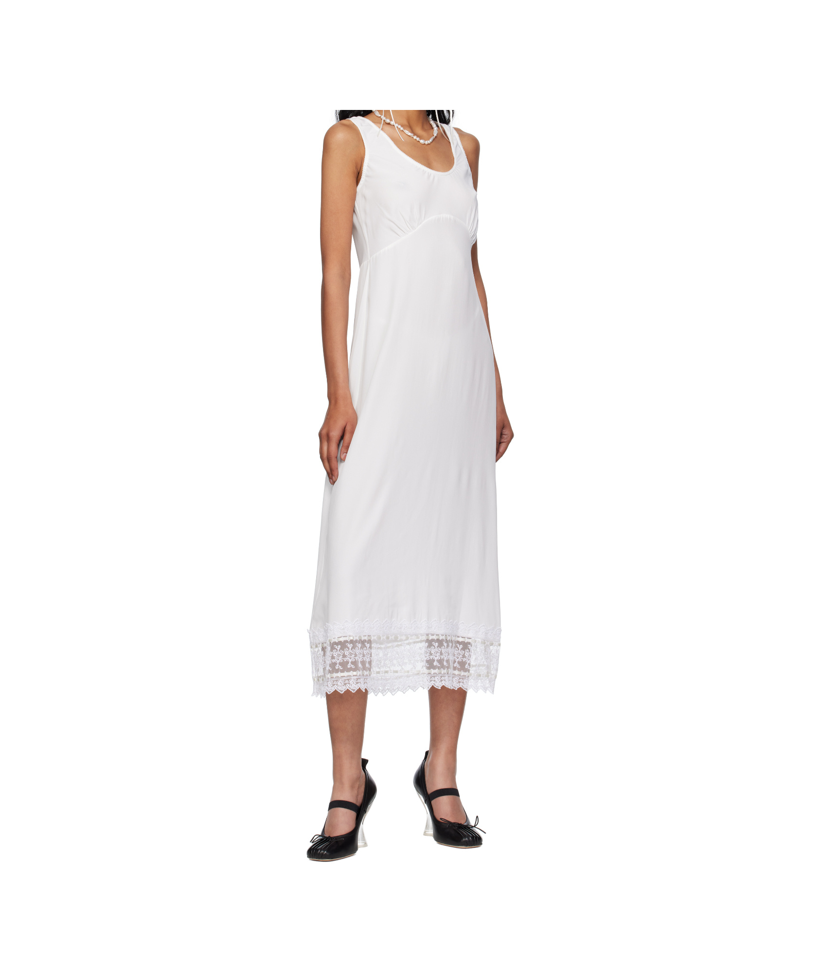 Simone Rocha Trim Slip Dress In White