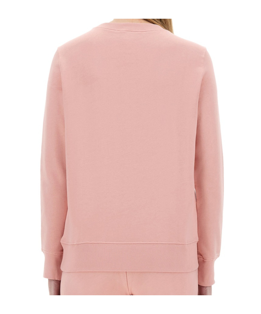 Versace Jeans Couture Logo Printed Crewneck Sweatshirt In Pink