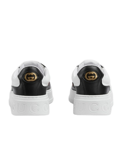 Gucci Chunky B Leather Sneakers In Multi