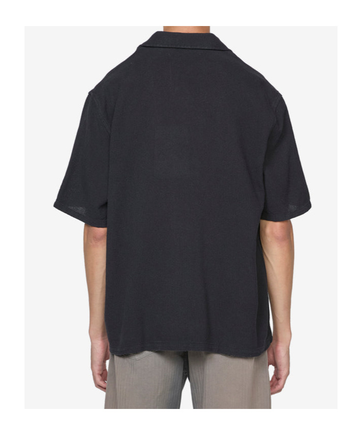 Our Legacy Black Boucle Box Shirt In Green