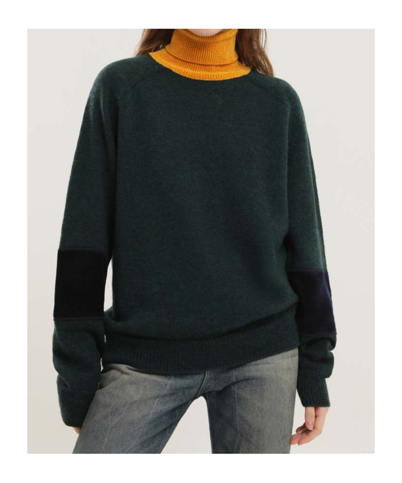 1989 Studio Roll-neck Sweater In Green