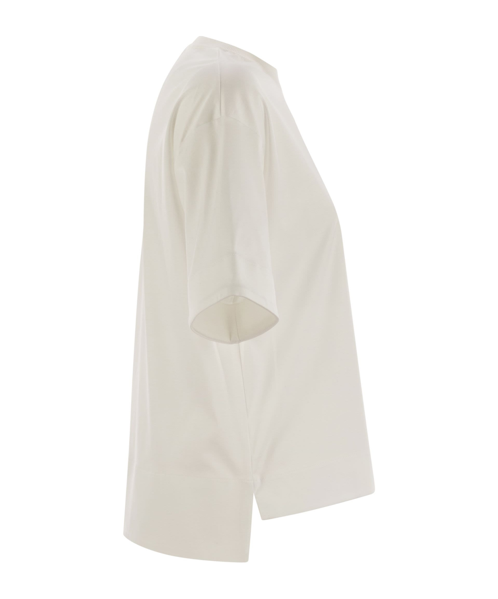 Max Mara Short-sleeved T-shirt In White