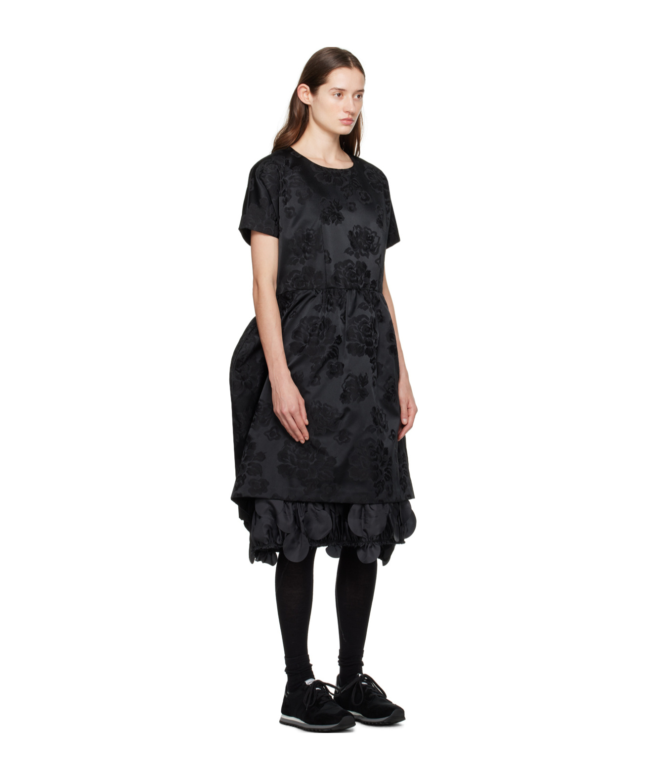 COMME DES GARÇONS MEDIUM-LENGTH FLORAL DRESS 
