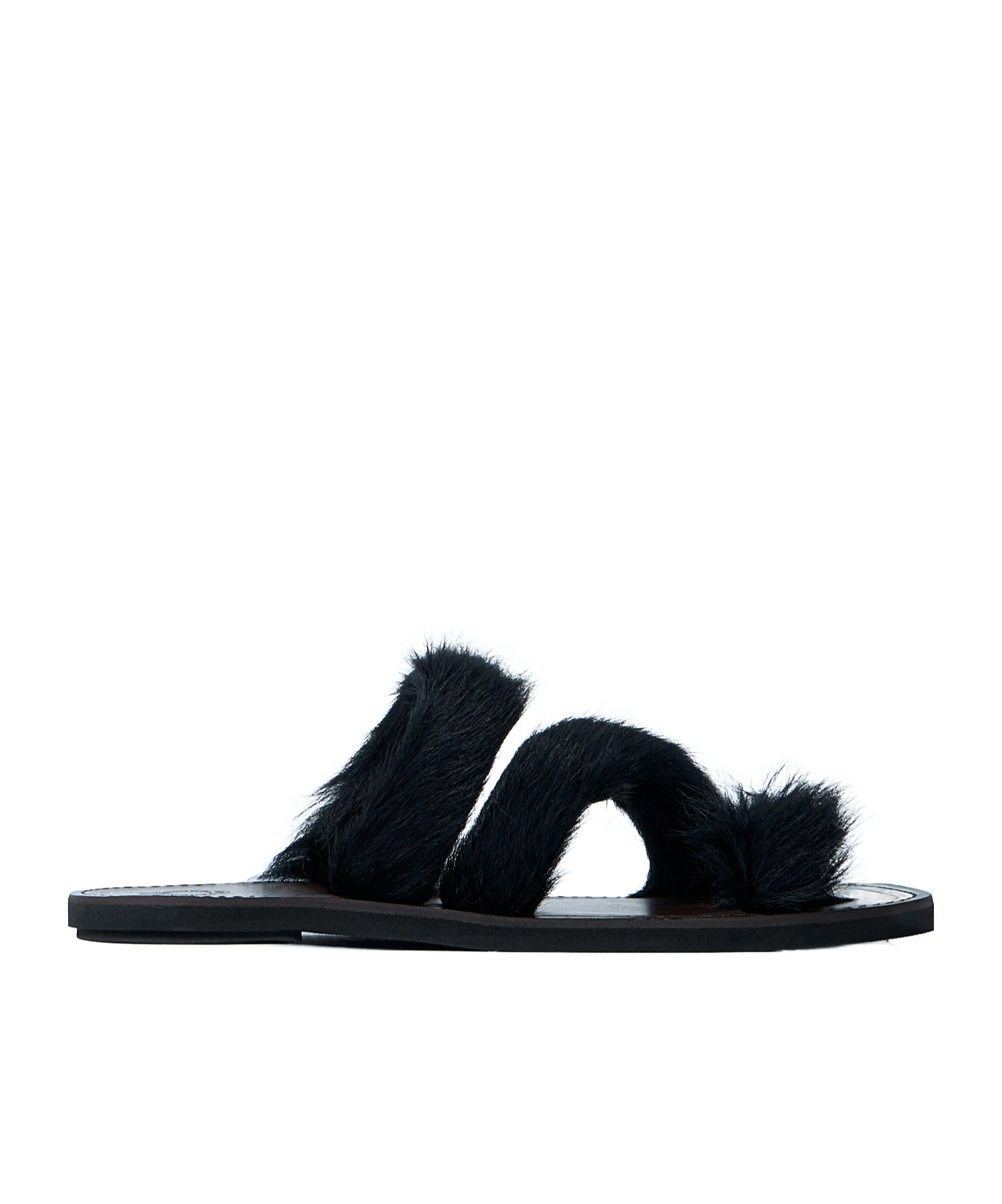 Dries Van Noten Black Open Toe Sandals