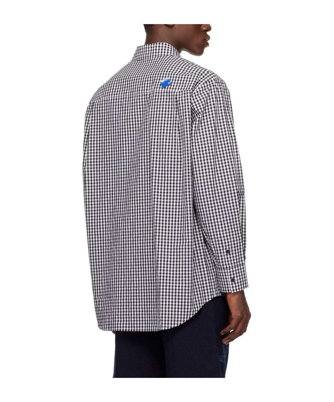 Ader Error Significant Checked Shirt In Gray