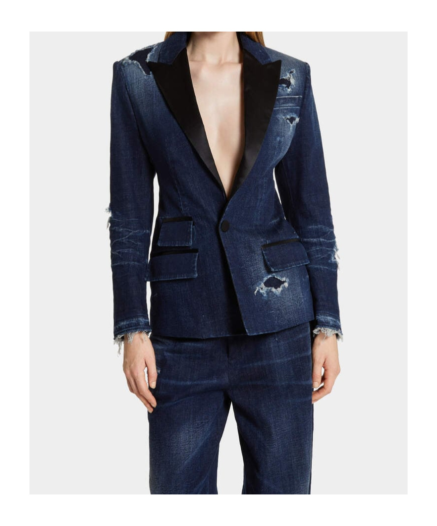 Dsquared2 Tuxedo Blazer In Black