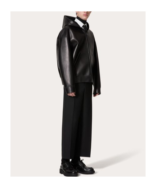 Valentino Wool Trousers With Belt Loops And Pockets In Black