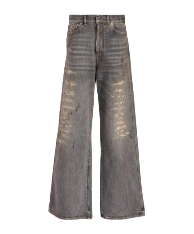 Dior Women Cotton Jeans In Gray