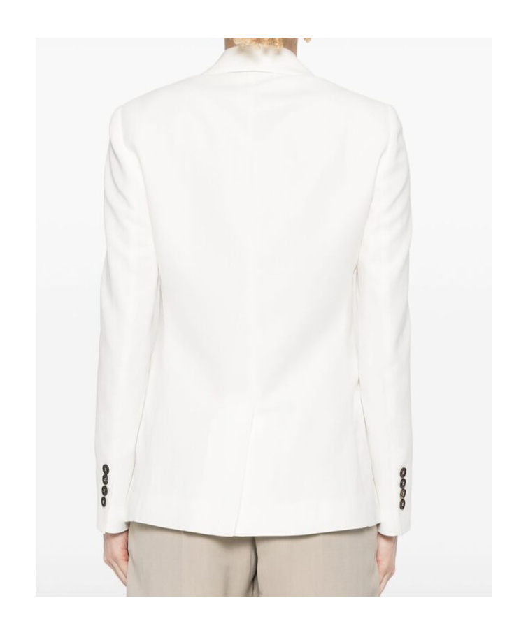 Brunello Cucinelli Long-sleeved Jacket In White