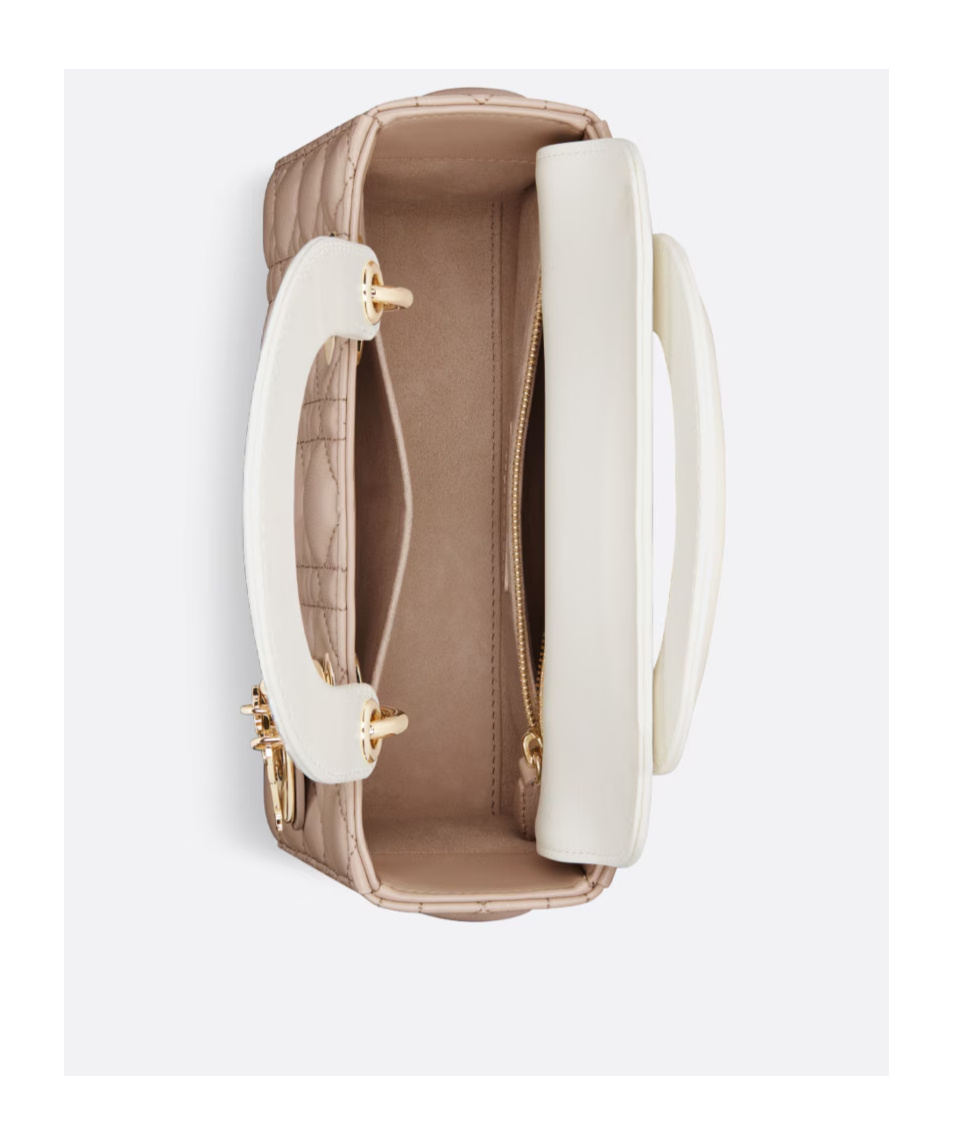 Dior Small Lady  Shoulder Bag In Nude