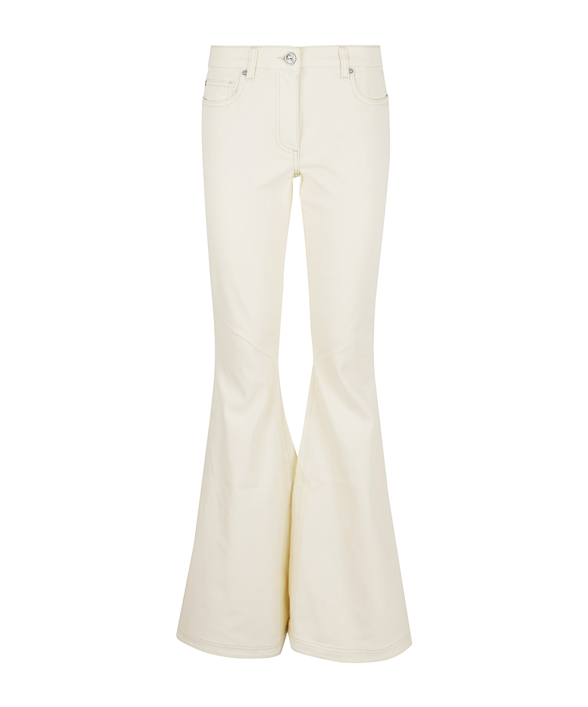 Etro Flared Jeans With Belt Loops And Pockets In White