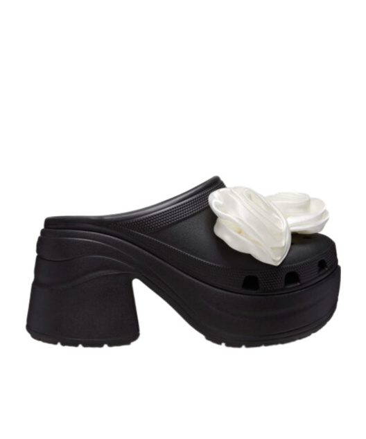 Shop Crocs Rose Shoes In Black