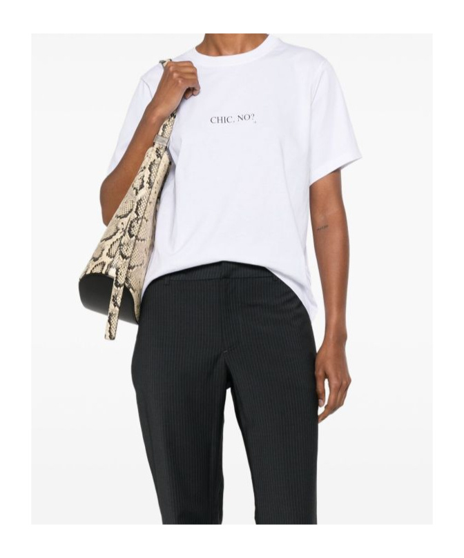 Victoria Beckham Womens White - Chic No Text-print Relaxed-fit Cotton-jersey T-shirt Xs In White