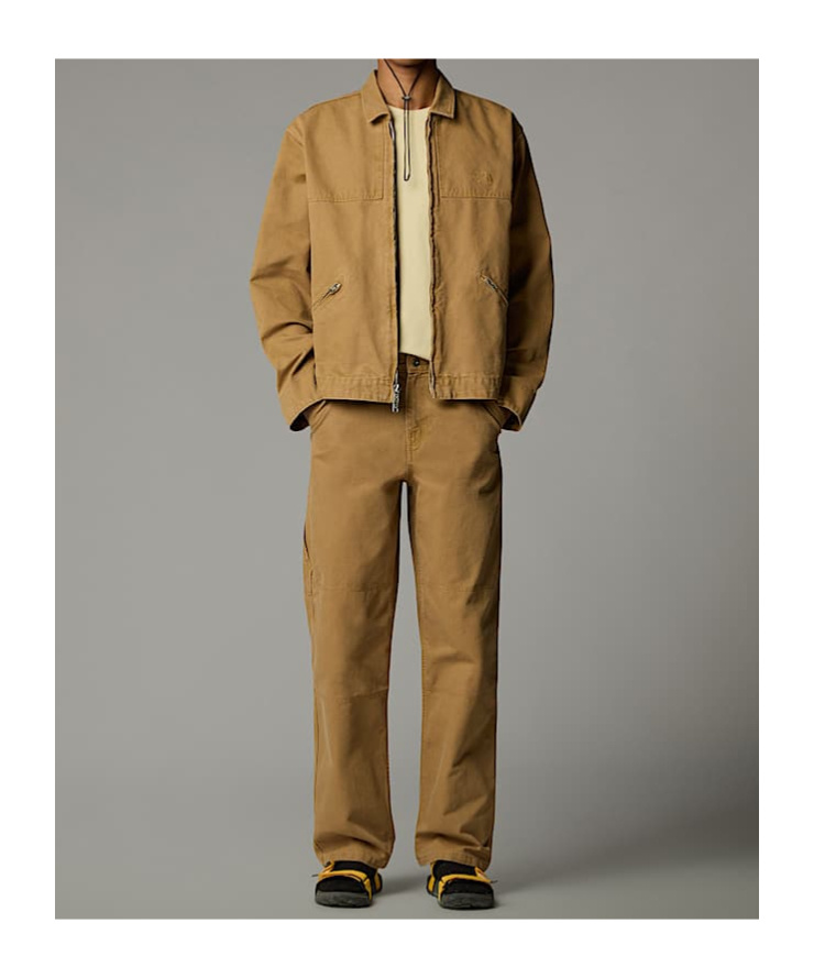 The North Face Cedar Canvas Work Jacket In Brown