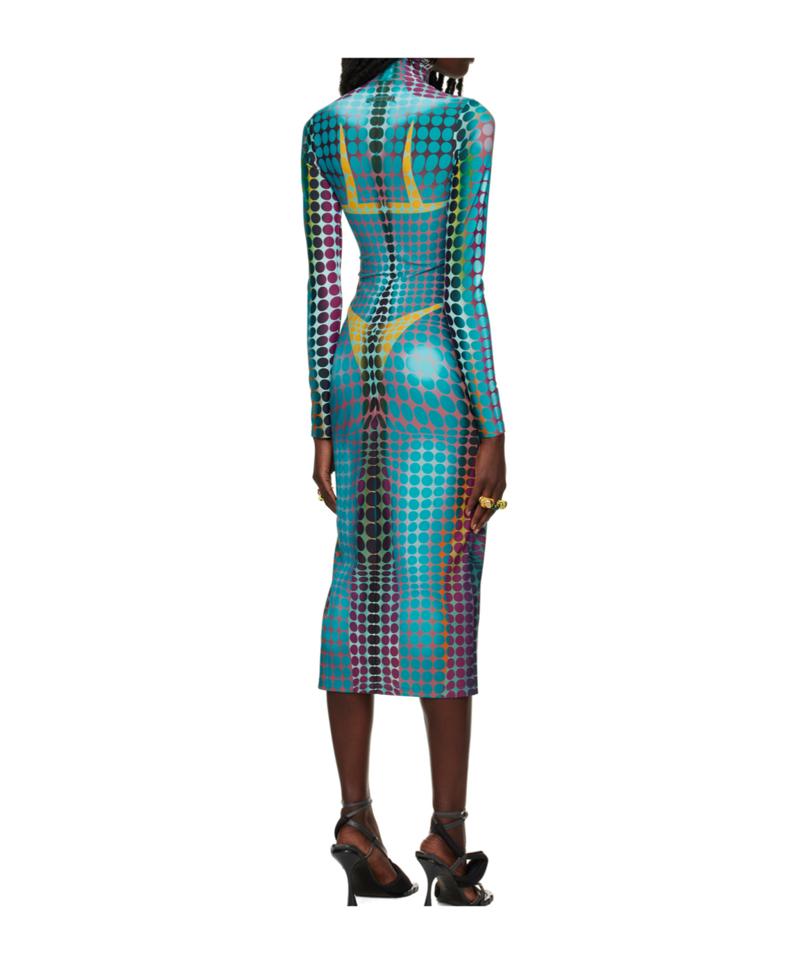 Jean Paul Gaultier Midi Dress In Multi