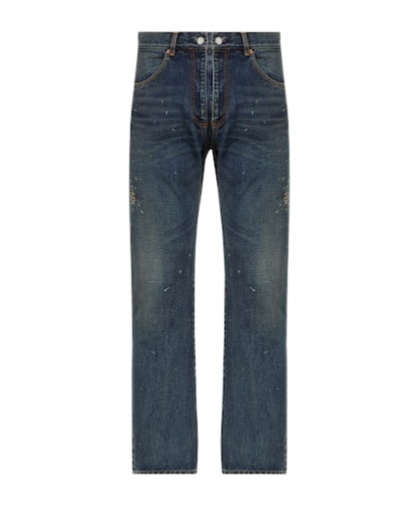 Undercover Painter Straight Jeans In Black