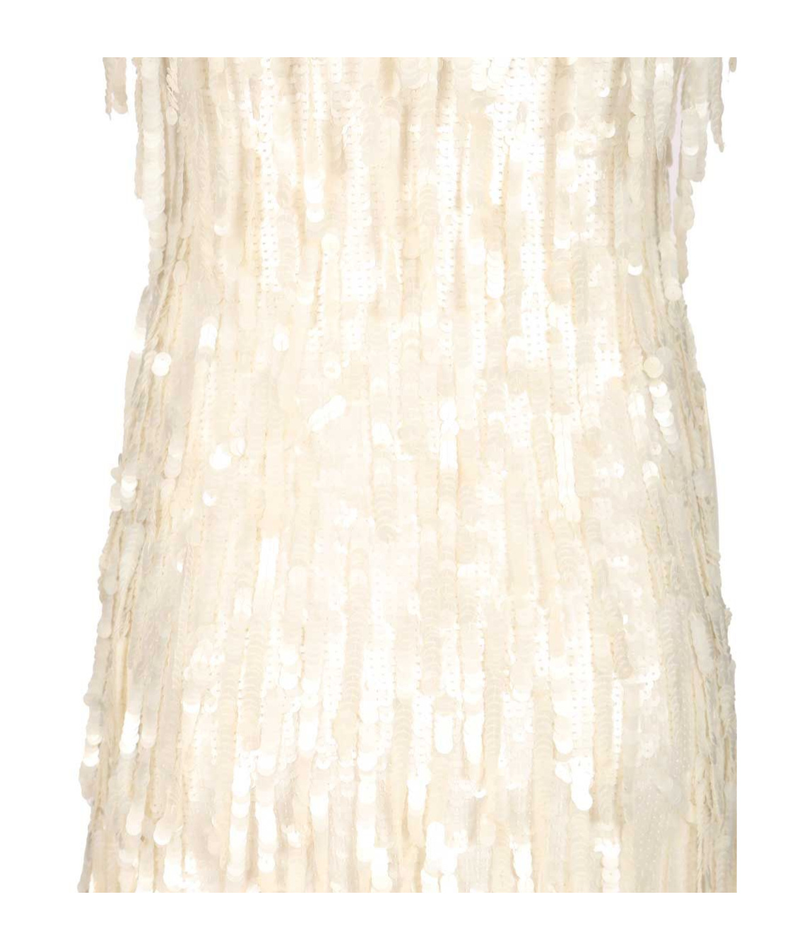 Staud Le Sable Dress Pailettes Fringe Dresses White In White