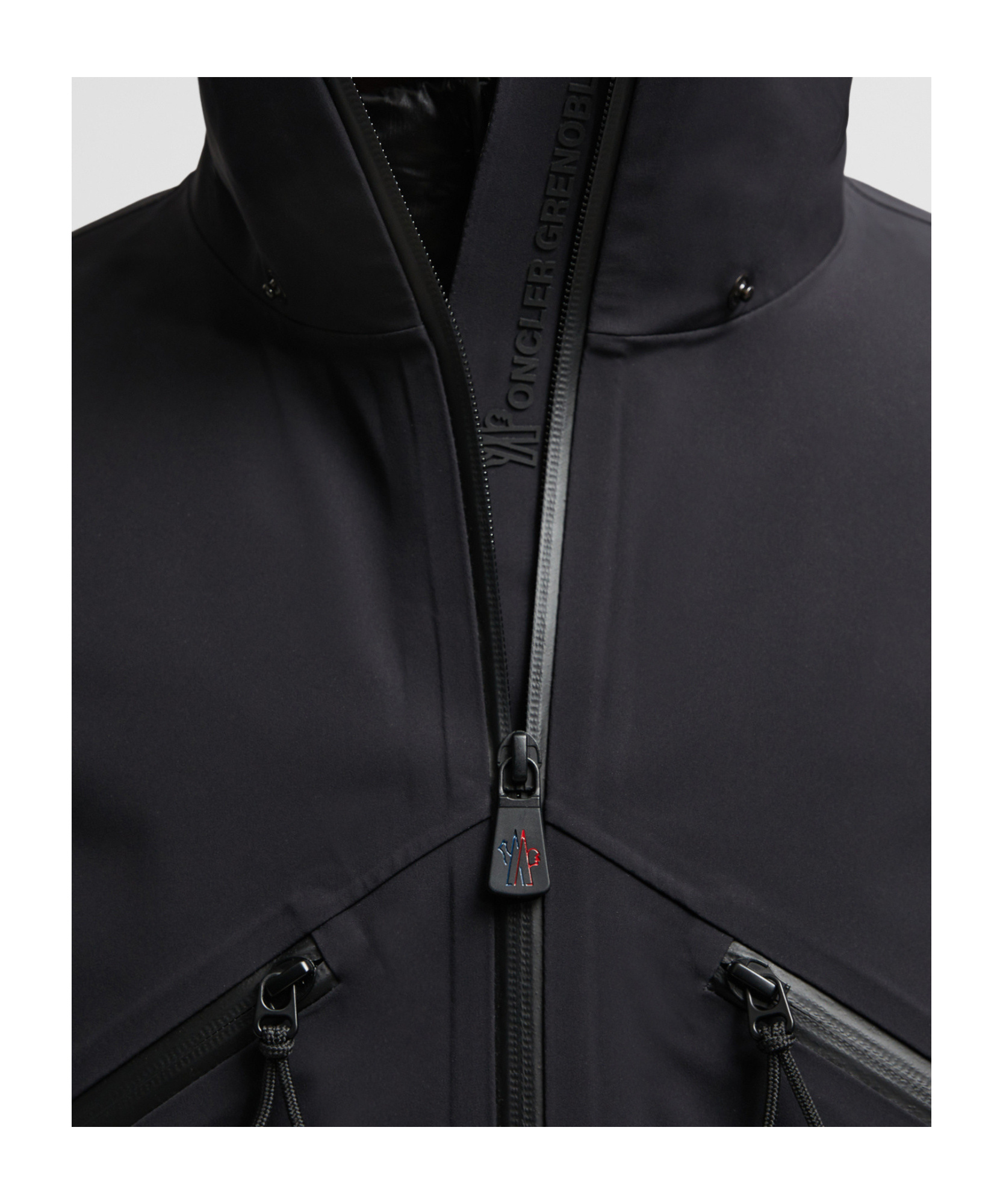 Moncler Womens Black Kibira Hooded Stretch-woven Jacket