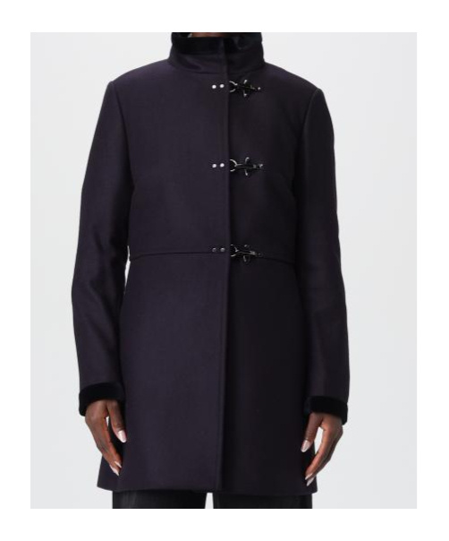 Fay Toggle-fastening Single-breasted Coat In Blue