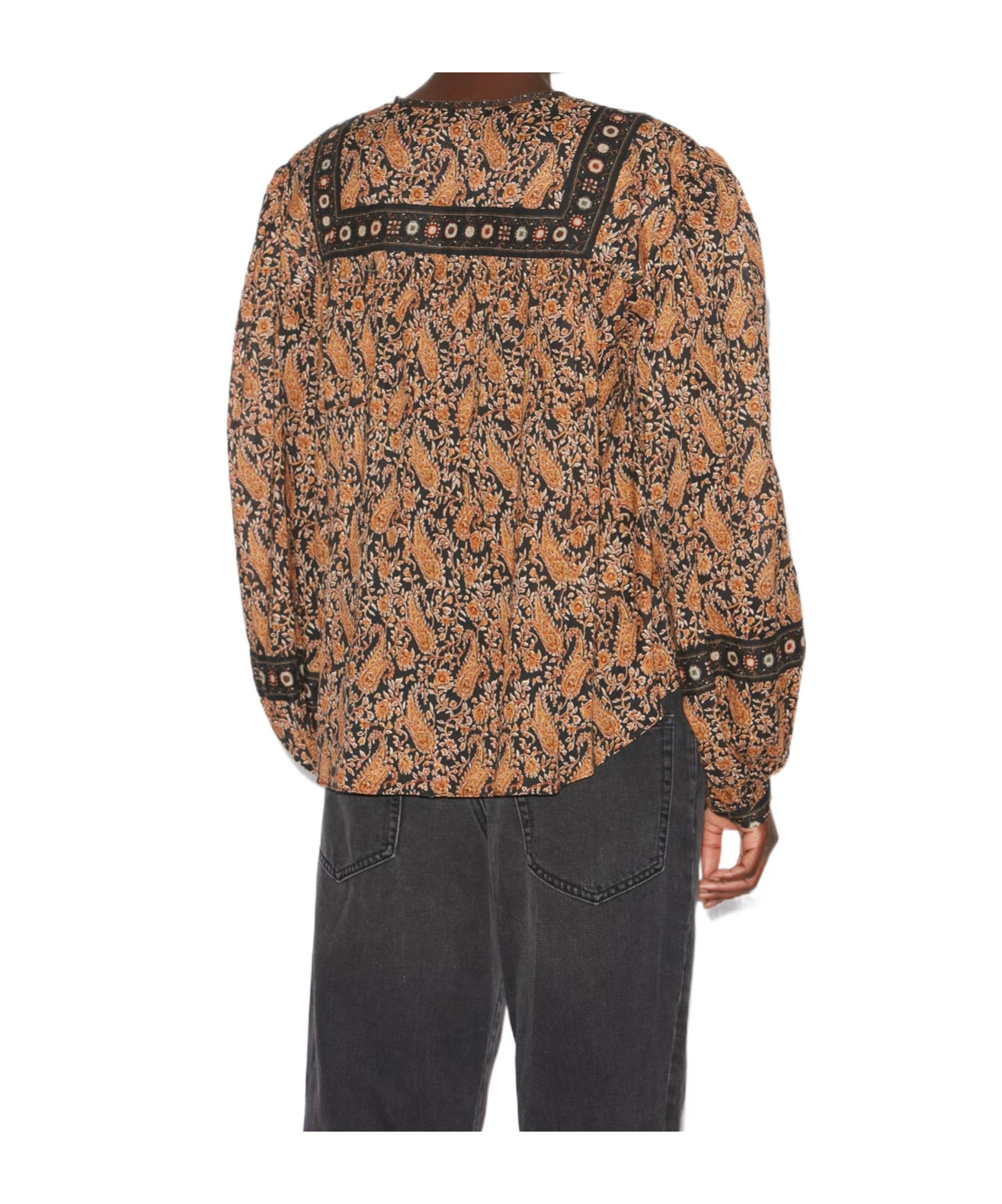 Isabel Marant Étoile Pattern Brown Blouse In Brown