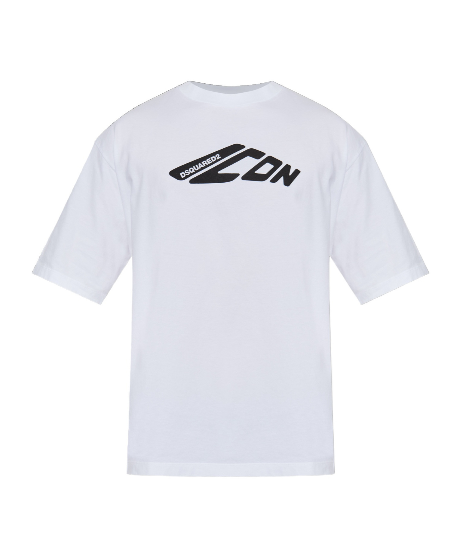 Dsquared2 Cotton Crew Neck T-shirt With Short Sleeves In Regular Fit In White