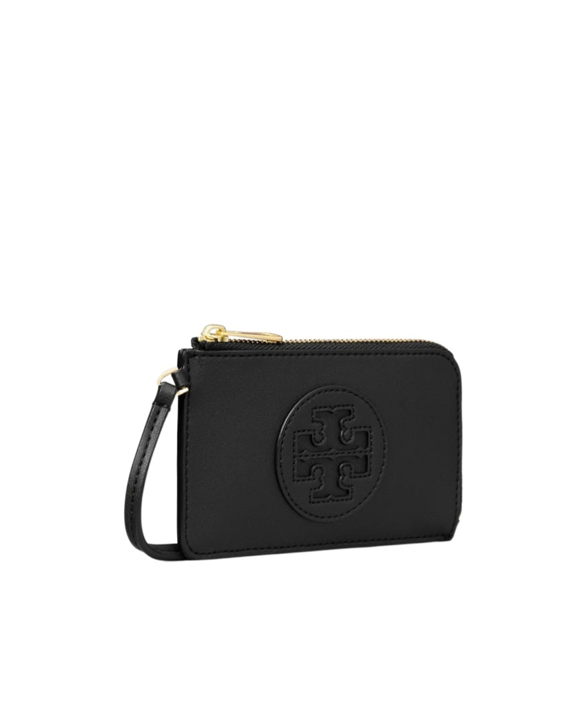 Tory Burch Ella Bio Card Wallet In Black