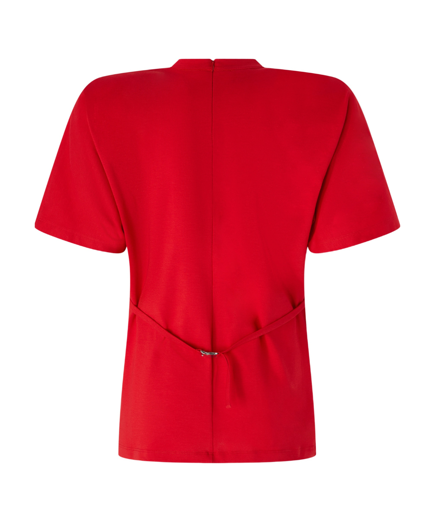 Shop Pinko Belted Blouse In Red