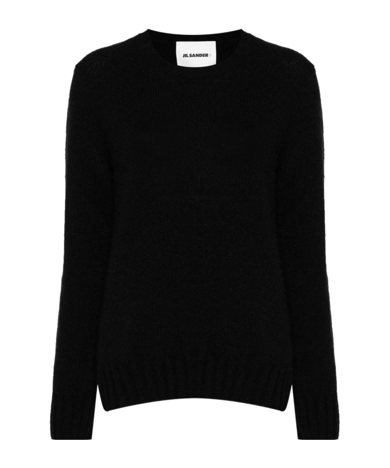 Jil Sander Ribbed-trim Sweater In Black