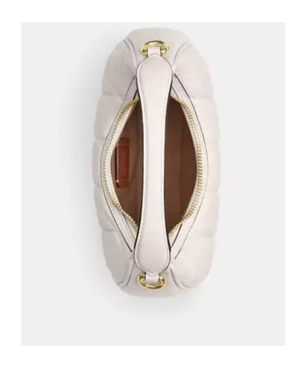 Coach Carmen Quilted Mini Crossbody Bag In White