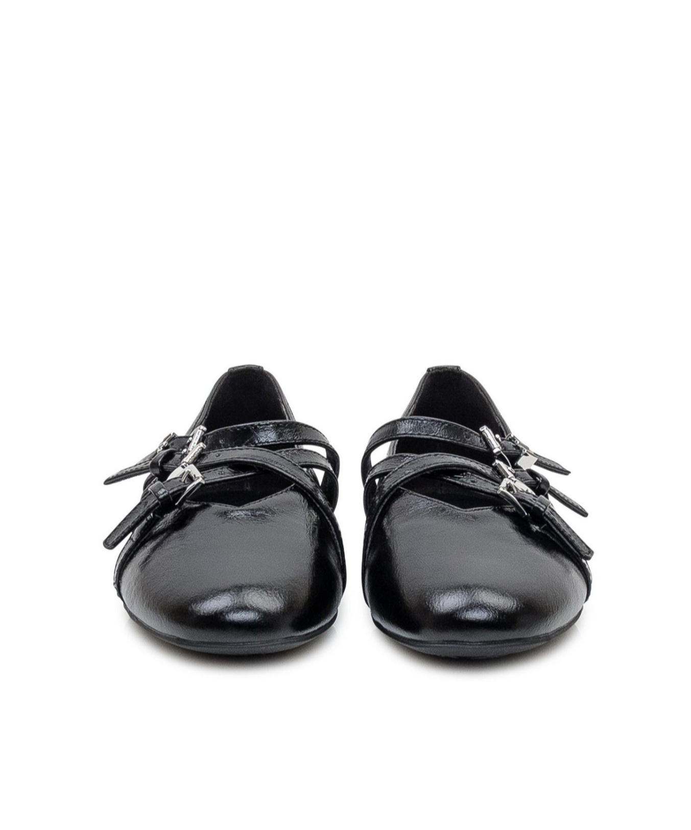 Michael Michael Kors Buckle Detailed Slip-on Flat Shoes In Black