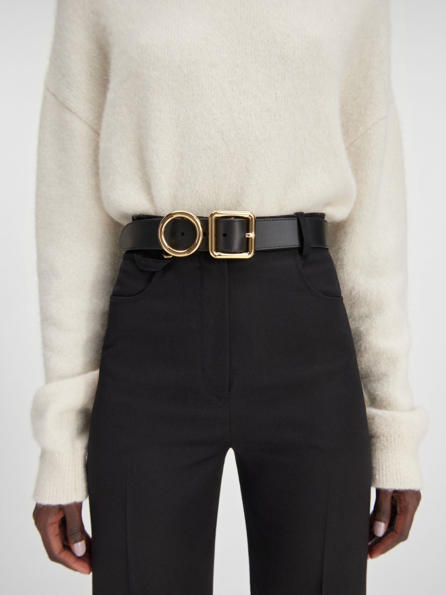 Jacquemus La Ceinture Regalo Shapes Belt In Black