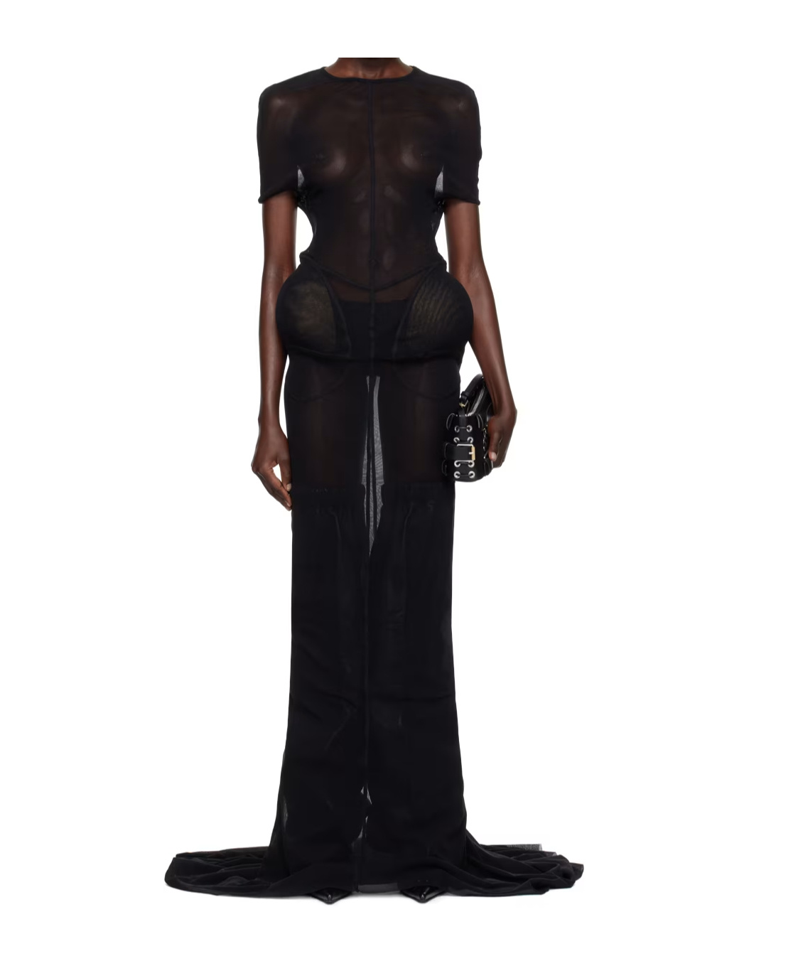 Jean Paul Gaultier Black Shayne Oliver Edition Maxi Dress In Black
