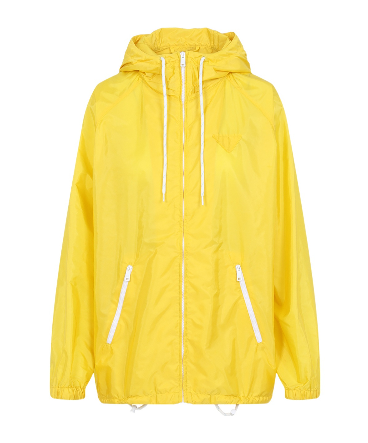 Prada Long-sleeved Casual Jacket In Yellow