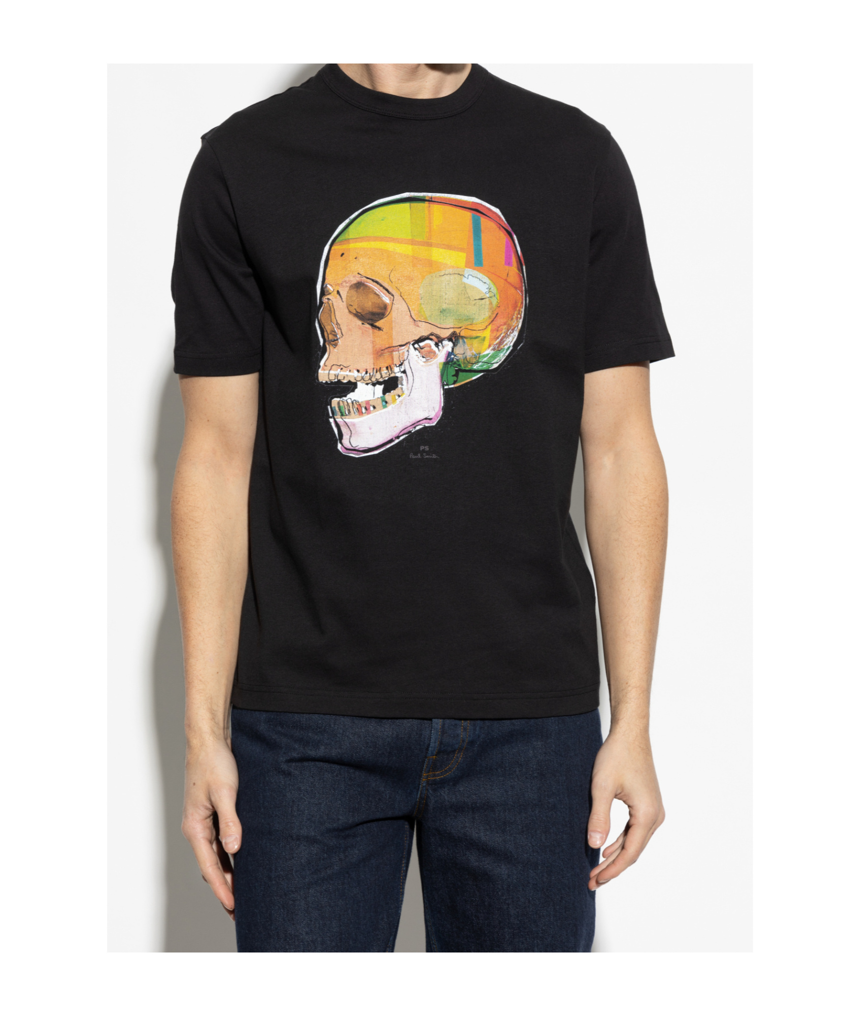 Shop Paul Smith Skull-print T-shirt In Black