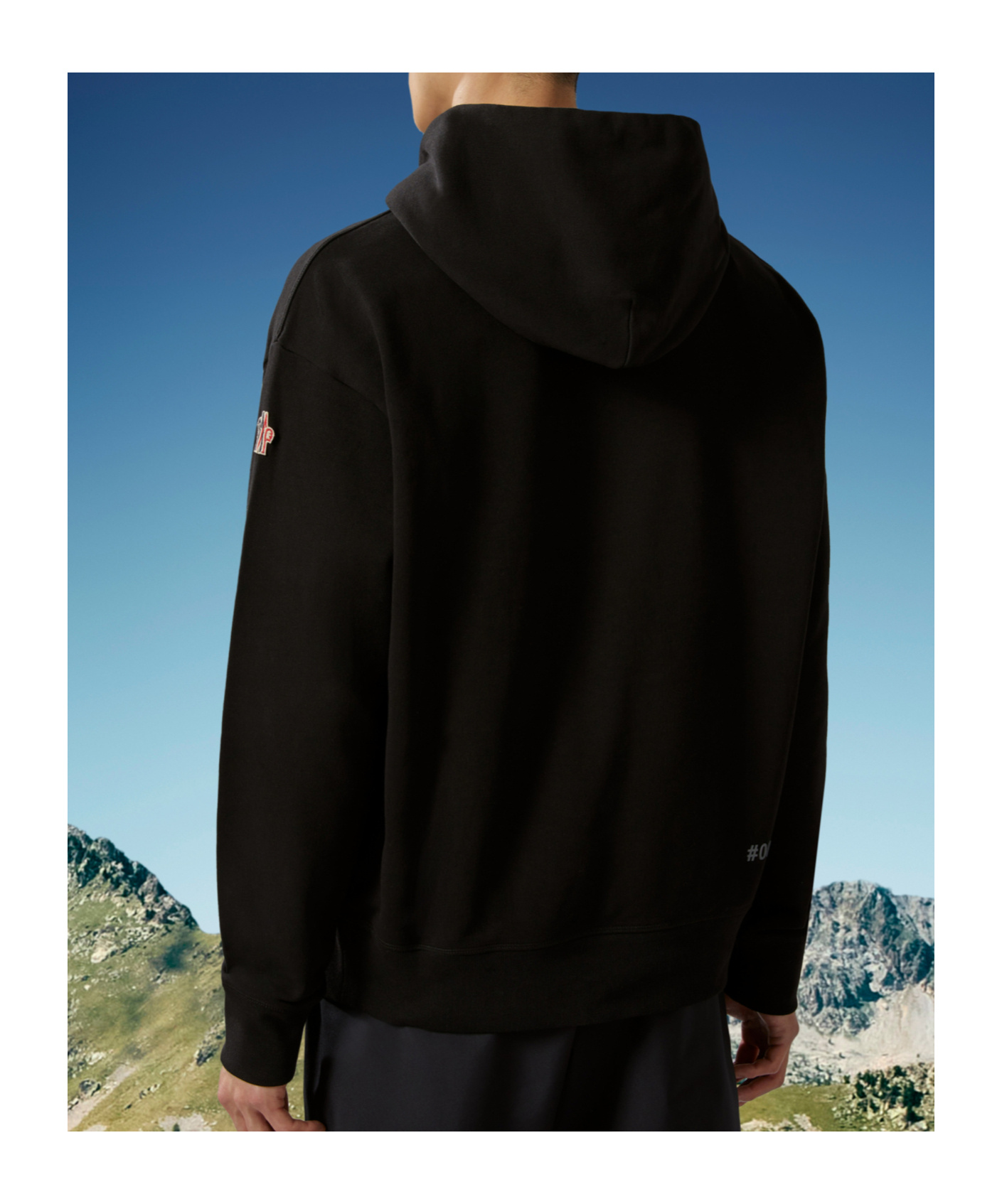 Moncler Logo Hoodie In Black