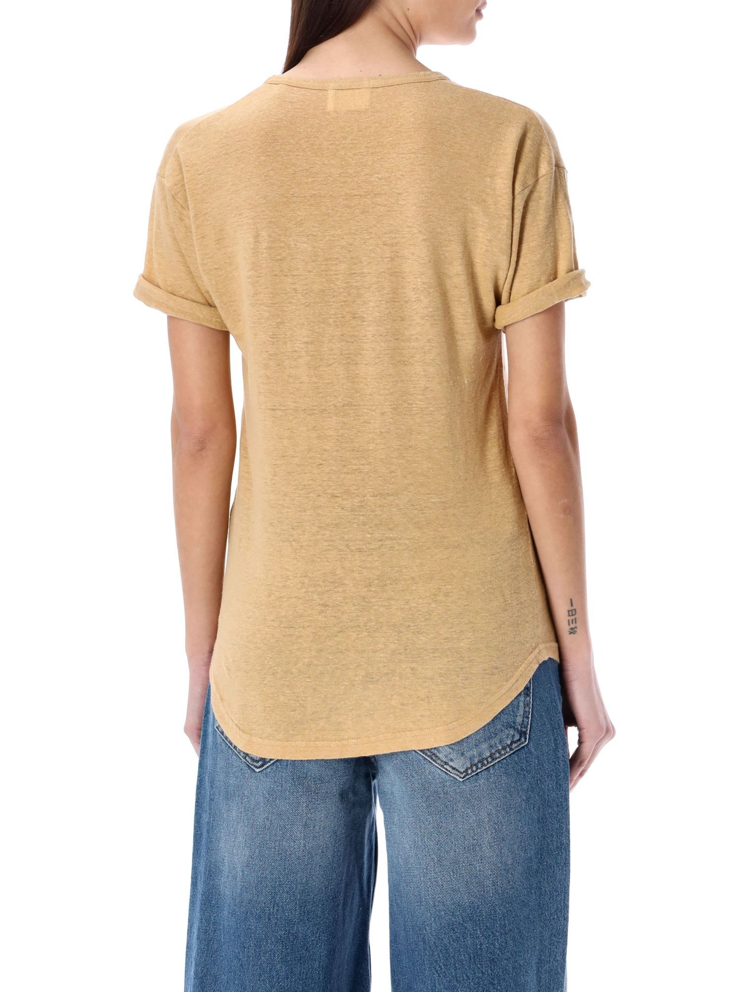 Isabel Marant Étoile Koldi Logo Printed T-shirt In Brown