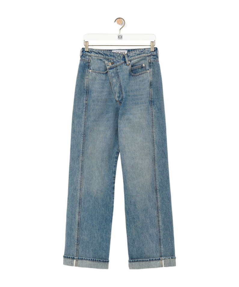 LOEWE DECONSTRUCTED JEANS IN DENIM