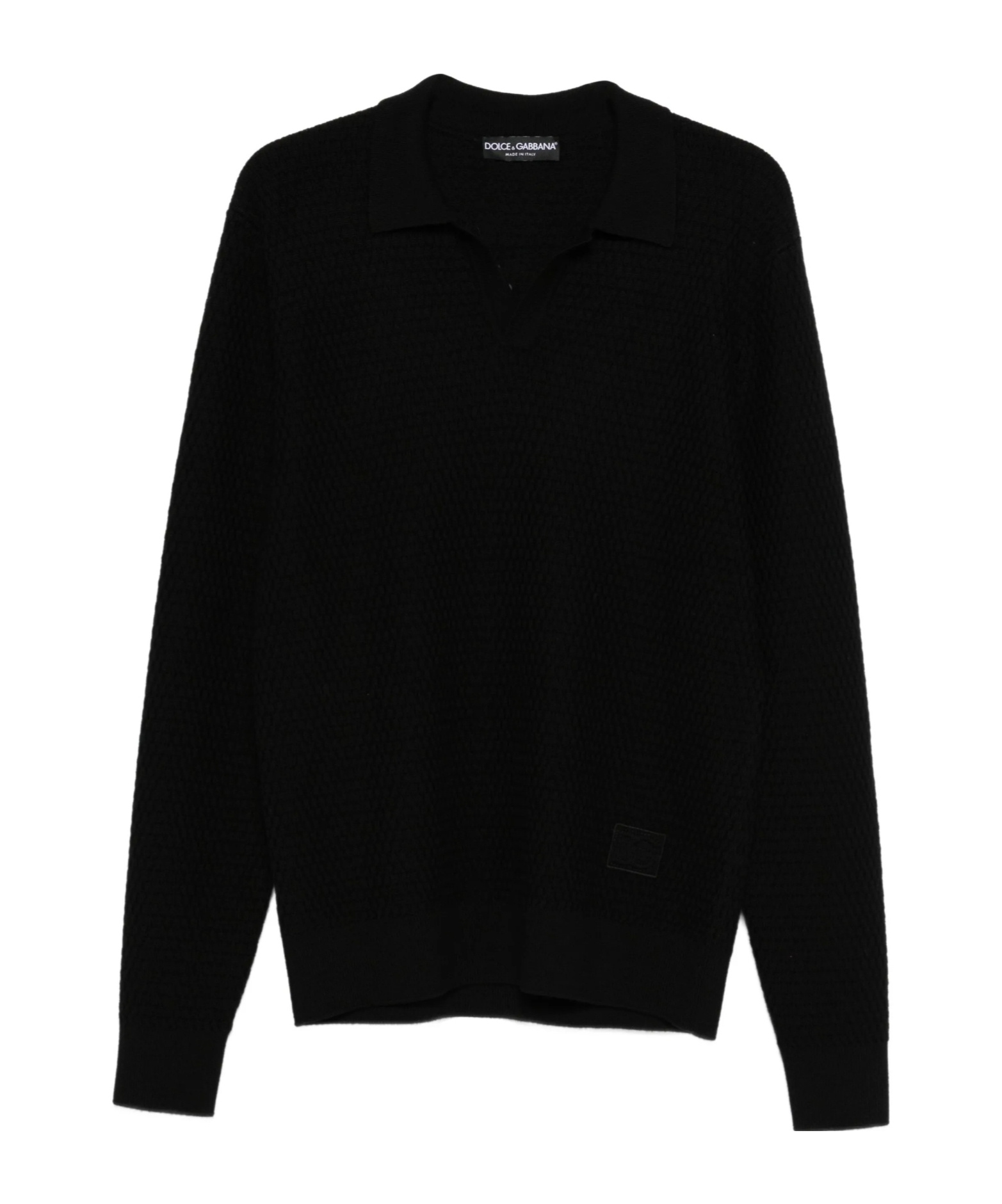 Dolce & Gabbana Polo-neck Sweater In Black